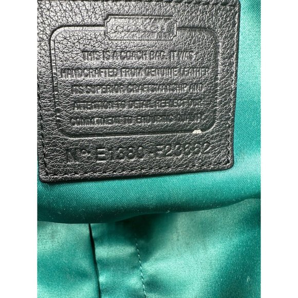 COACH Park Black Pebbled Leather North South Tote Bag Zip Large F23662 - Picture 3 of 6